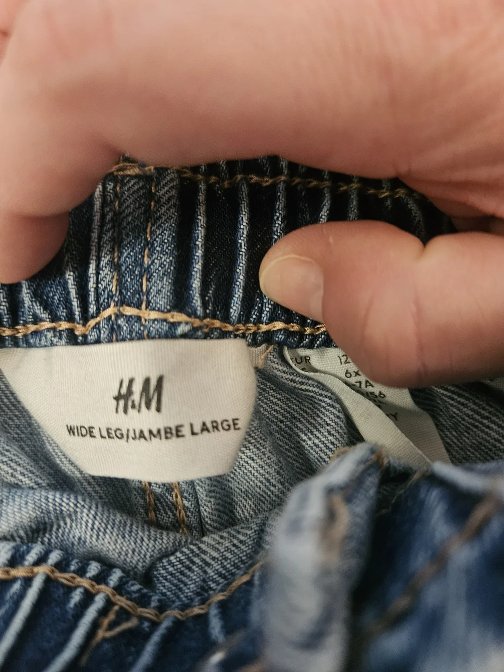 H&M Kids Squishmellow Wide-Leg Jeans Size 6x